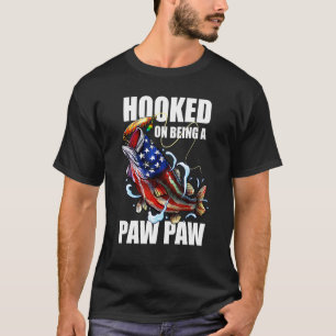 Camiseta Homem Viciado Em Ser Um Papai Bandeira Americana B