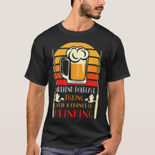 Camiseta Homem Viciado no Avô Pescador Bandeira Americana P