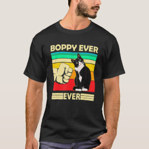 Camiseta Homem Vintage Melhor Gato Boppy Já Bump Fit Pai d