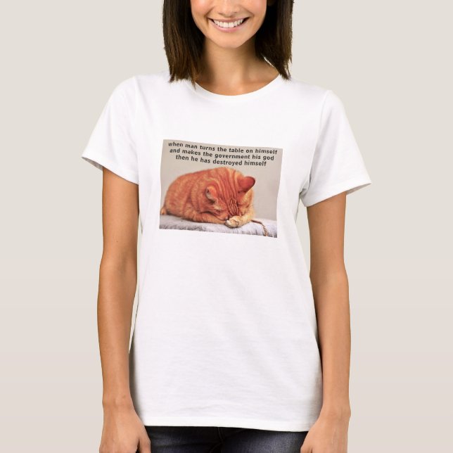 Camiseta Homem vira a mesa (luz) (Frente)