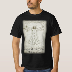 Camiseta Homem Vitruviano de Leonardo da Vinci