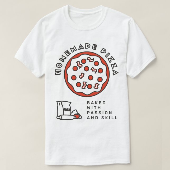 Camiseta Homemade Pizza (Frente do Design)