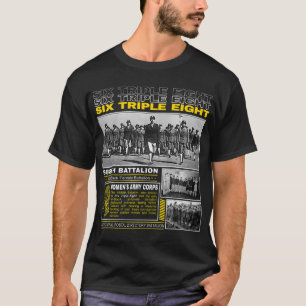 Camiseta Homenageando as Heroínas Negras do 6888º Batalhão