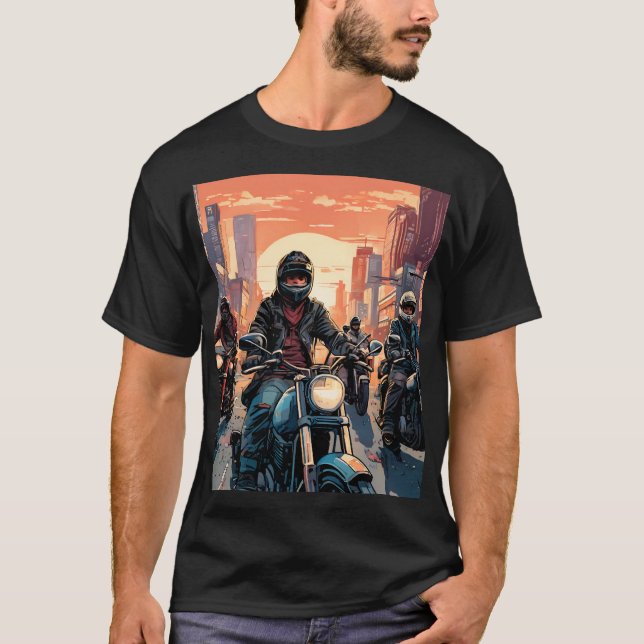 Camiseta Homenageando motociclistas (Frente)