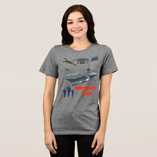 Camiseta Homenageando o cinza militar poderoso