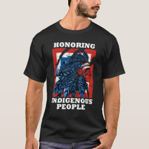 Camiseta Homenageando o Patrimônio Indígena Nativo American