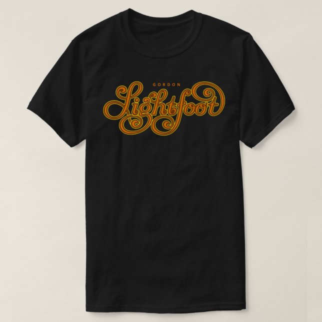 Camiseta Homenagem a Gordon Lightfoot (Frente do Design)