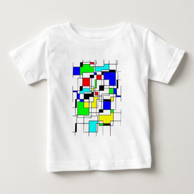 Camiseta Homenagem Aleatória A Mondrian (Frente)