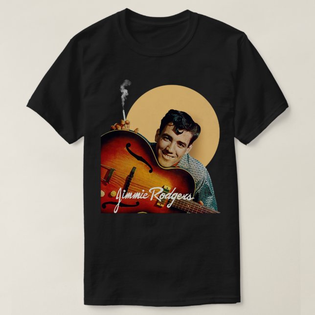 Camiseta Homenagem ao País Clássico de Jimmie Rodgers (Frente do Design)