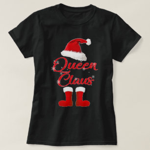Camiseta homenagem da família rainha do natal claus