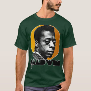 Camiseta Homenagem Dourada a James Baldwin