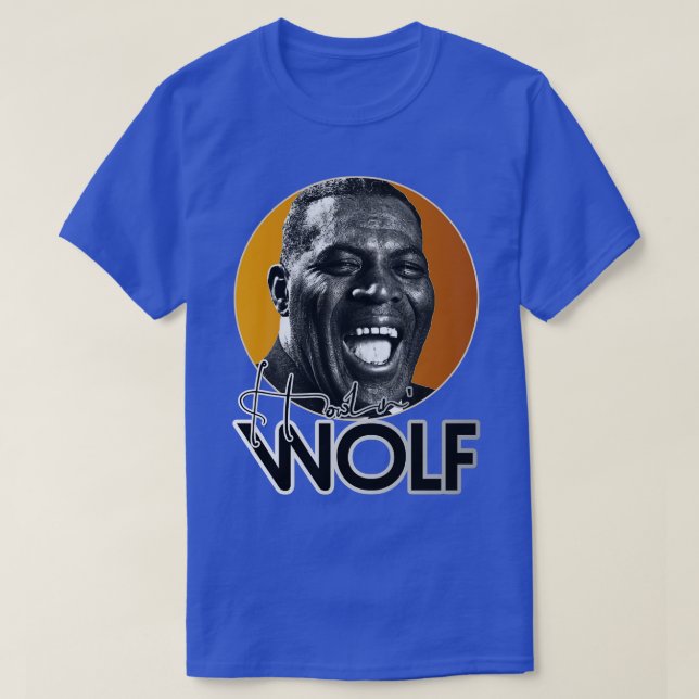 Camiseta Homenagem Dourada do Lobo Howlin (Frente do Design)