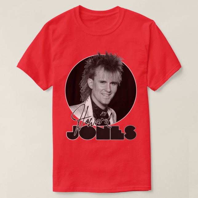 Camiseta Homenagem Everduradouro do Retro Howard Jones (Frente do Design)