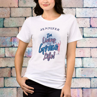 Camiseta Homenagem rosa-rosa moderna personalização feminin