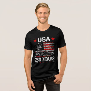 Camiseta Homens 250º Aniversário América