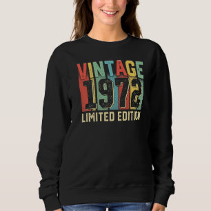 Camiseta Homens 50º aniversário 1972 Aniversário Vintage 50