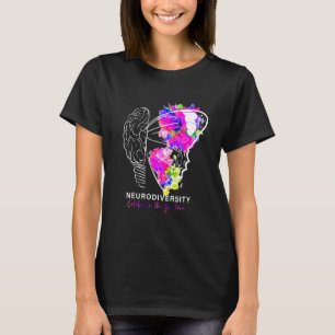 Camiseta Homens Abraçam a Neurodiversidade Espectro de Cons