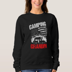 Camiseta Homens Acampamento Avô Caminhonete Caravana Acampa