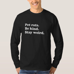 Camiseta Homens Adolescentes Meninos ou Meninas Ratos Engra