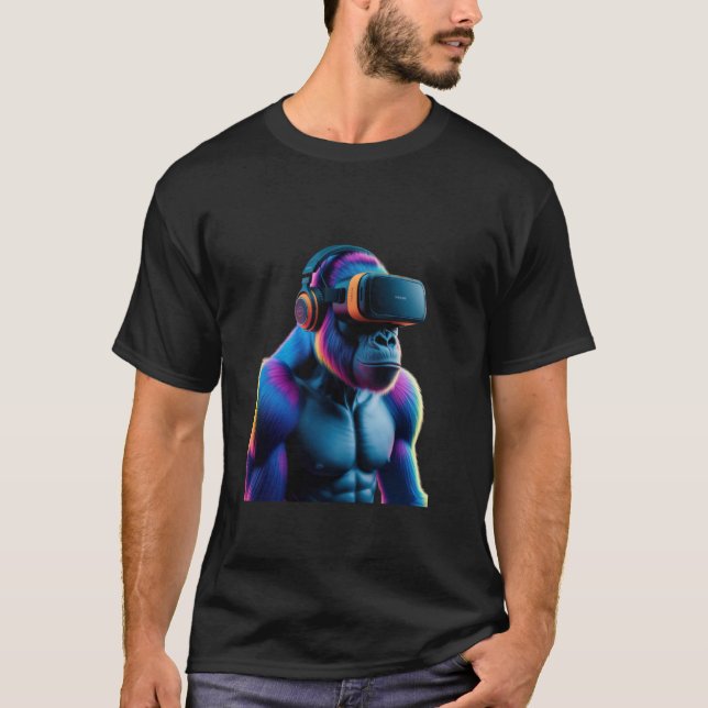 Camiseta Homens adultos gorilas Boas de Aniversário Mulhere (Frente)