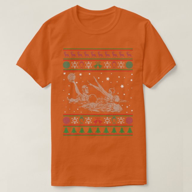 Camiseta Homens amam pola de água doce de Natal (Frente do Design)