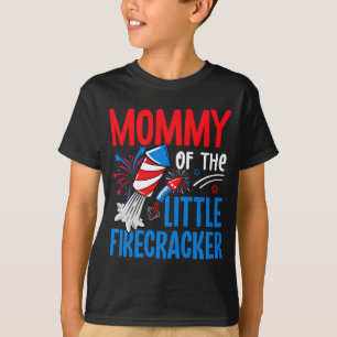 Camiseta Homens aniversário 4 de julho mamãe - mamãe do