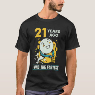 Camiseta Homens aniversário de 21 anos engraçados Humor 21 