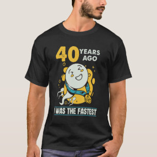 Camiseta Homens aniversário de 40 anos Humor 40 Anos Atrás