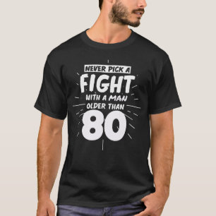 Camiseta Homens Aniversários 80 Aniversário 80 Anos Engra