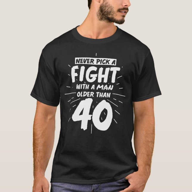 Camiseta Homens Aniversários aniversário de 40 anos de 40 A (Frente)
