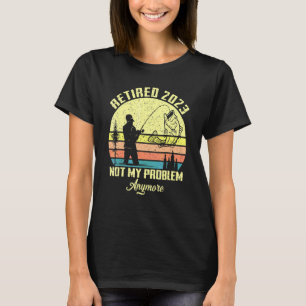 Camiseta Homens Aposentados 2023 Aposentadoria Pescaria P