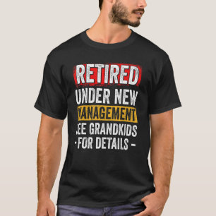 Camiseta Homens Aposentados Sob Nova Gestão Veem Netos Fo