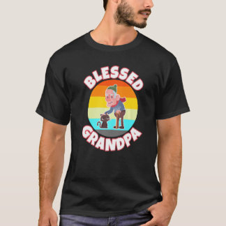 Camiseta Homens Avô Sabedoria da Velhice Avô Bênção Gentil