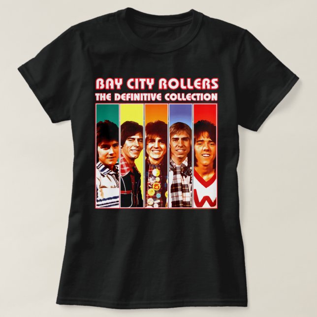 Camiseta Homens, Banda, Bay City Rollers Music Rock Awesom (Frente do Design)