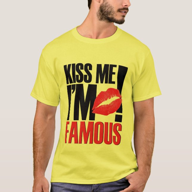 Camiseta HOMENS - beije-me (Frente)