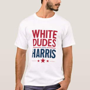 Camiseta Homens Brancos Para a Eleição de Harris Kamala Har