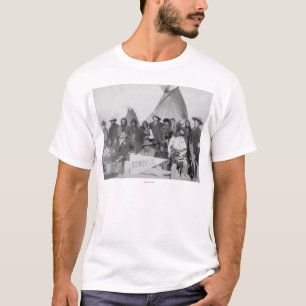 Camiseta Homens brancos (que incluem Buffalo Bill) e Lakota