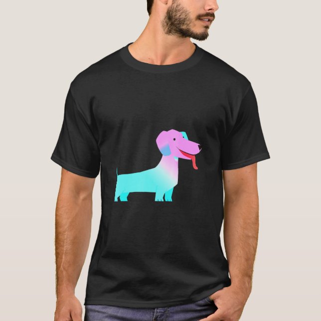 Camiseta Homens cachorro salsicha Dachshund (Frente)