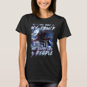 Camiseta Homens Caminhoneiros Mulheres Big Rig Trucking Tru