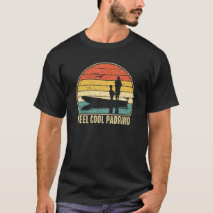 Camiseta Homens Carretel Legal Padrinho Pescaria Peixe An