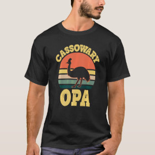 Camiseta Homens Cassowary Opa Fofo Cassowary Festa Cassowar