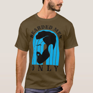 Camiseta Homens com barba apenas