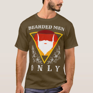 Camiseta Homens com barba apenas 9