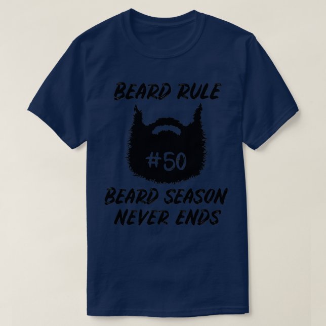 Camiseta Homens com barba e barbeador ganham 10 (Frente do Design)