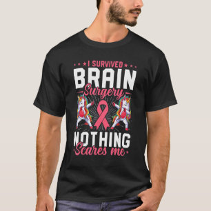 Camiseta Homens com Cirurgia Cerebral Sobrevivência Sobrevi