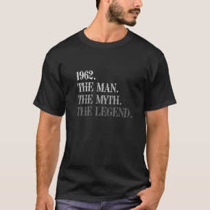 Camiseta Homens com Presentes de Aniversário de 60 Anos - E