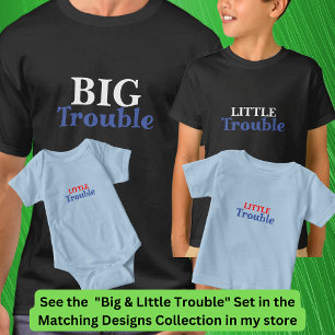 Camiseta Homens com problemas, crianças pequenas, combinand