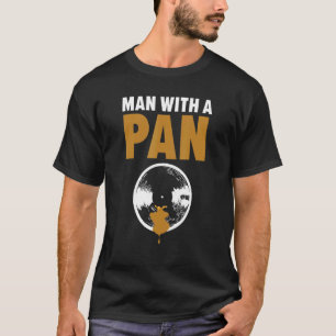 Camiseta Homens Com Uma Mineração Panorâmica Dourada