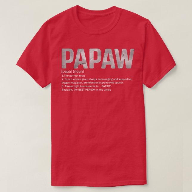 Camiseta Homens Como Um Vovô Normal Só Mais Frio Papaw Defi (Frente do Design)