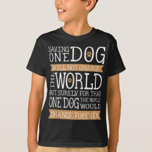Camiseta Homens Crianças Equipe de resgate de animais
